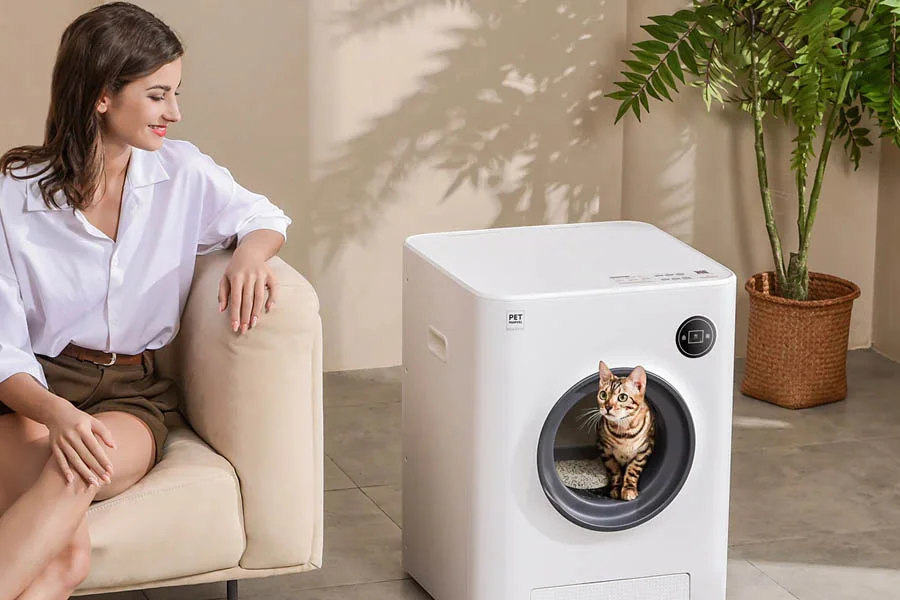 automatic self cleaning litter boxes