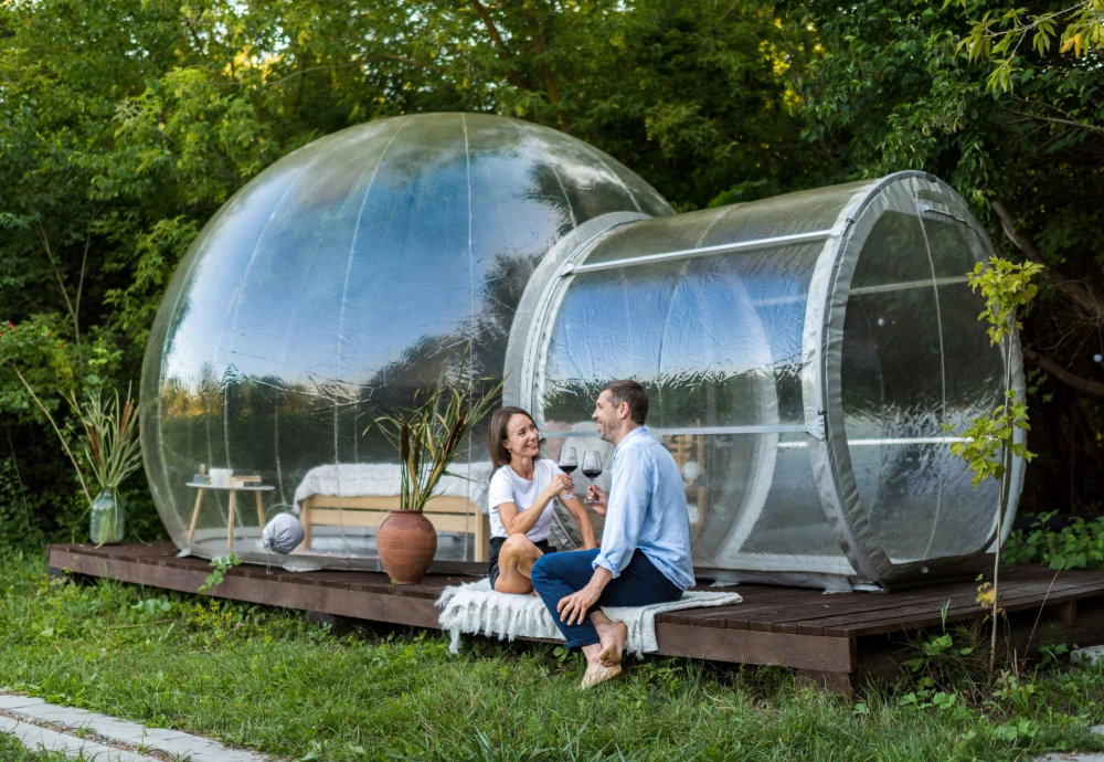 see through bubble tent